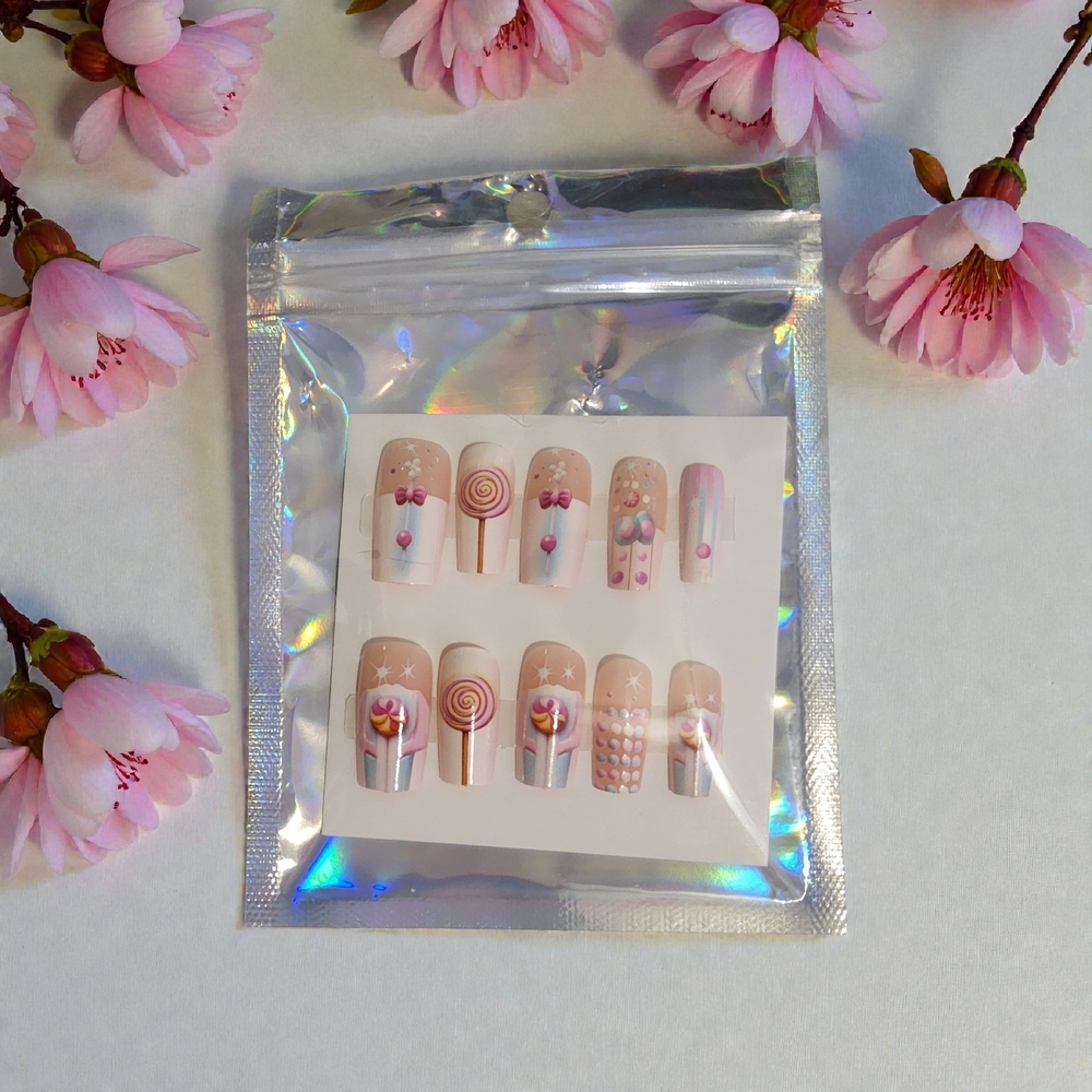 Cute 24 Pc Press On Nails